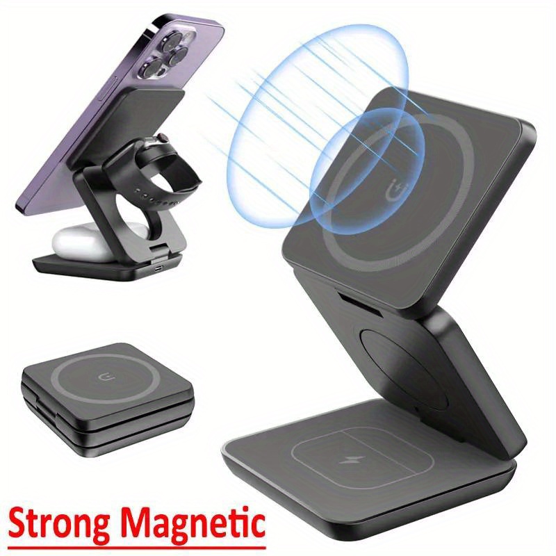 Wireless Charger Watch - Pengisi Daya Nirkabel Cepat 3 In