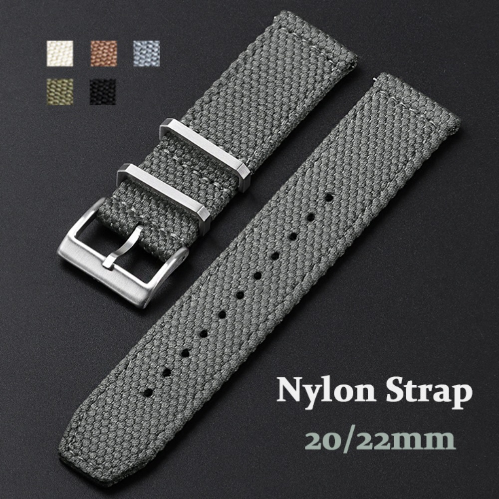 Nylon Nato Strap - Tali jam nilon 20mm 22mm, kualitas