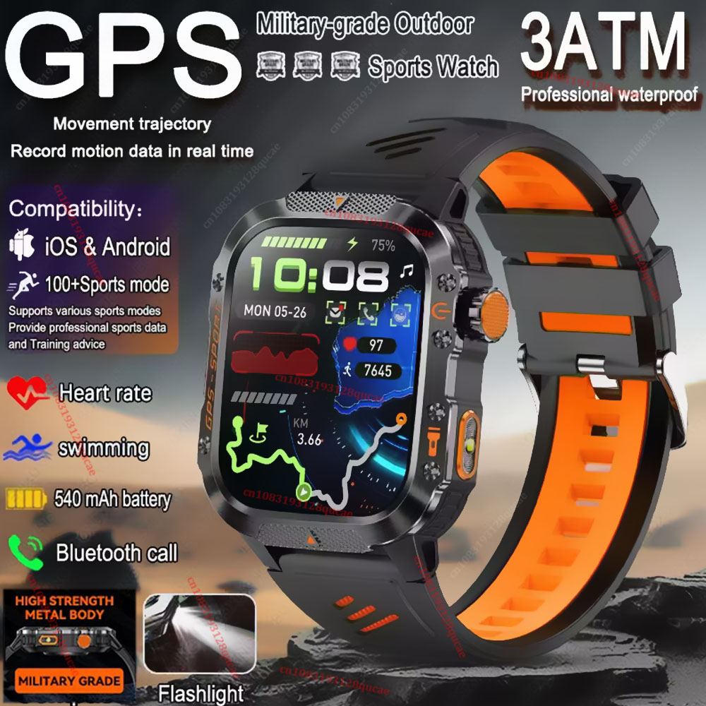 Smartwatch X12 - Jam Tangan Pintar Militer Outdoor 2026