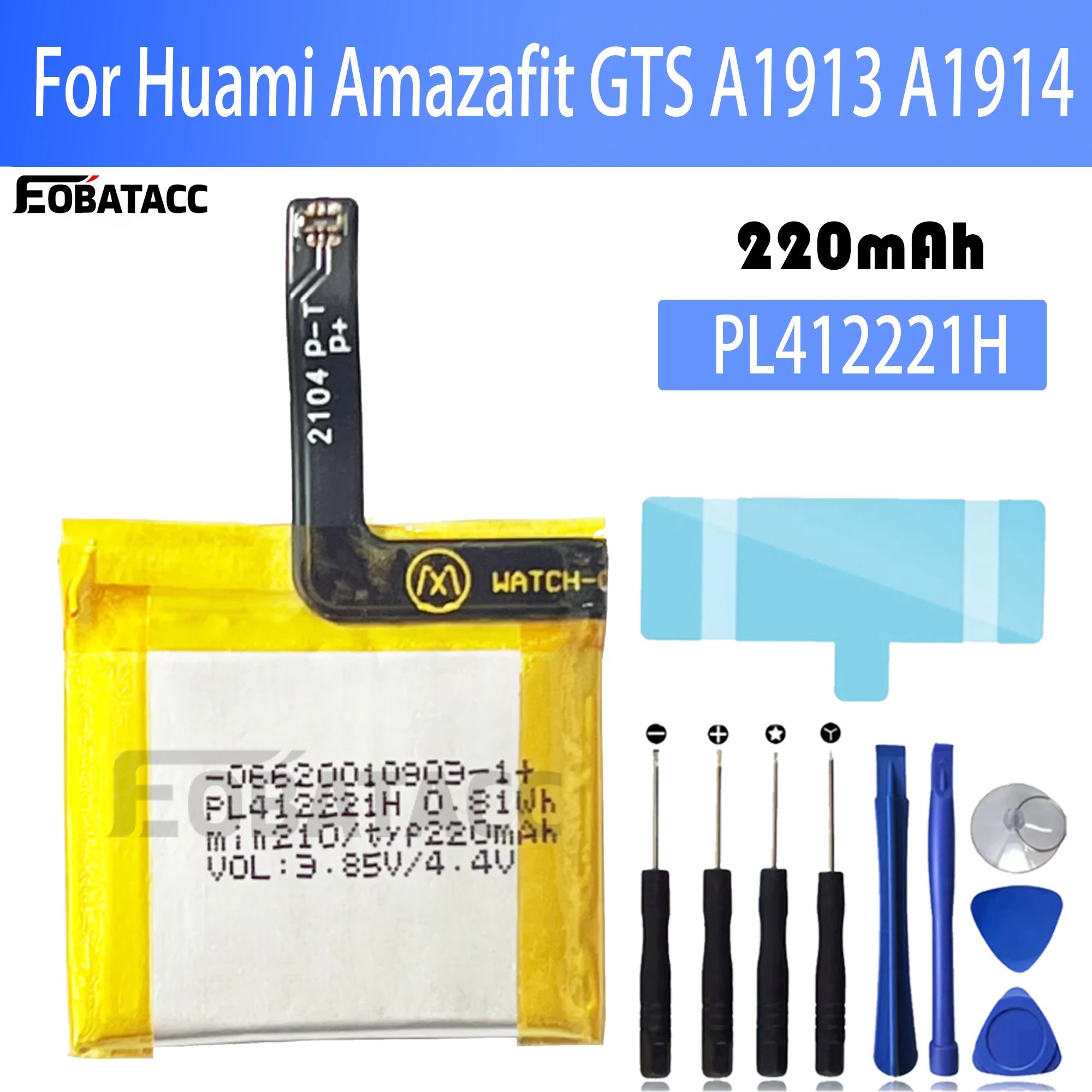 Smartwatch A1914 - 100% asli Battery Baterai untuk Huami