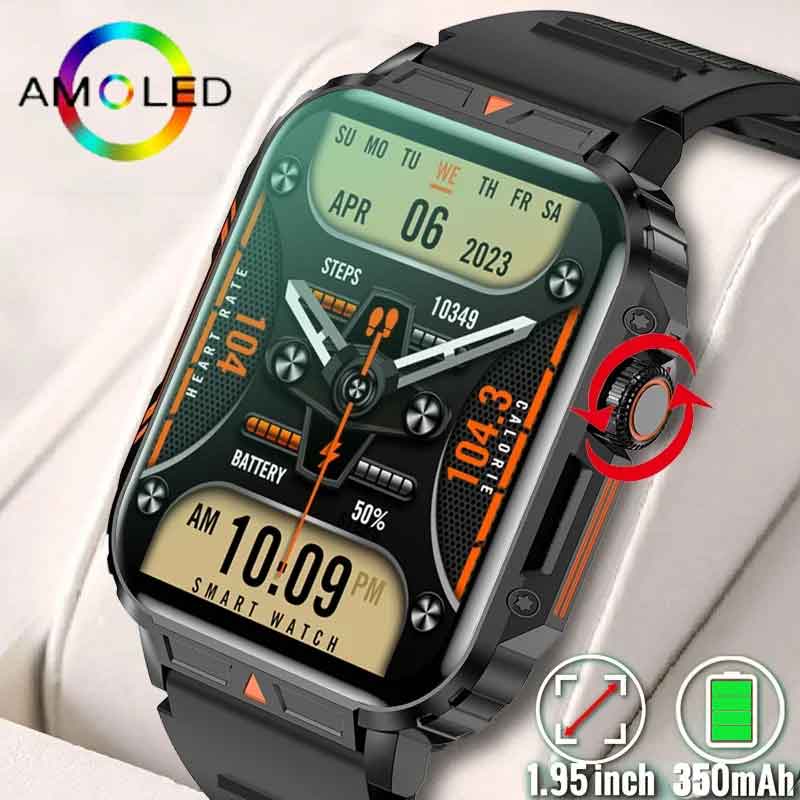 Smartwatch Faces - Jam tangan pintar militer pria, arloji