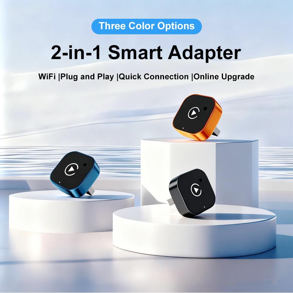 Smartwatch Universal - Adaptor CarPlay Nirkabel 2-in-1 mini Dongle