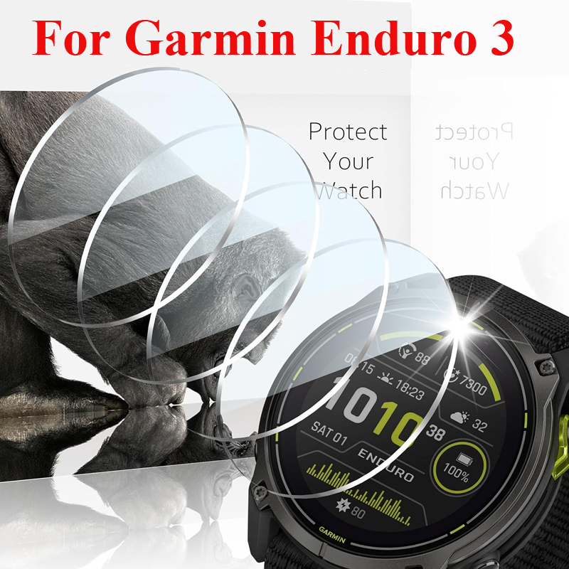 Watch Face Protector - Film Kaca Tempered untuk Garmin Enduro