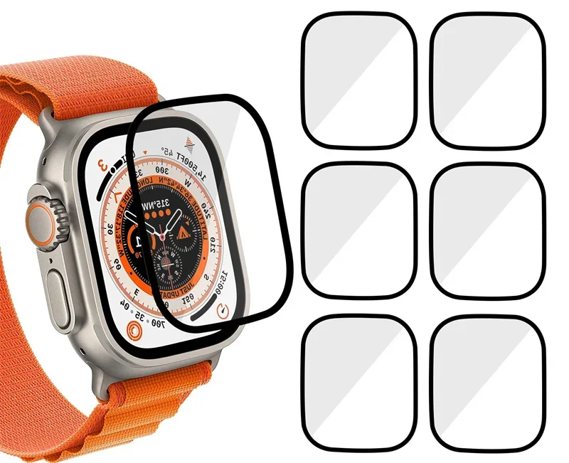 Apple Smartwatch Accessories - Pelindung Layar Film Tempered 3D Cocok