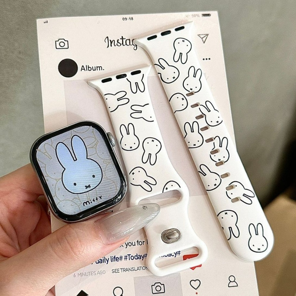 Apple Smartwatch Accessories - Tali Jam Tangan Kartun Kelinci Miffy