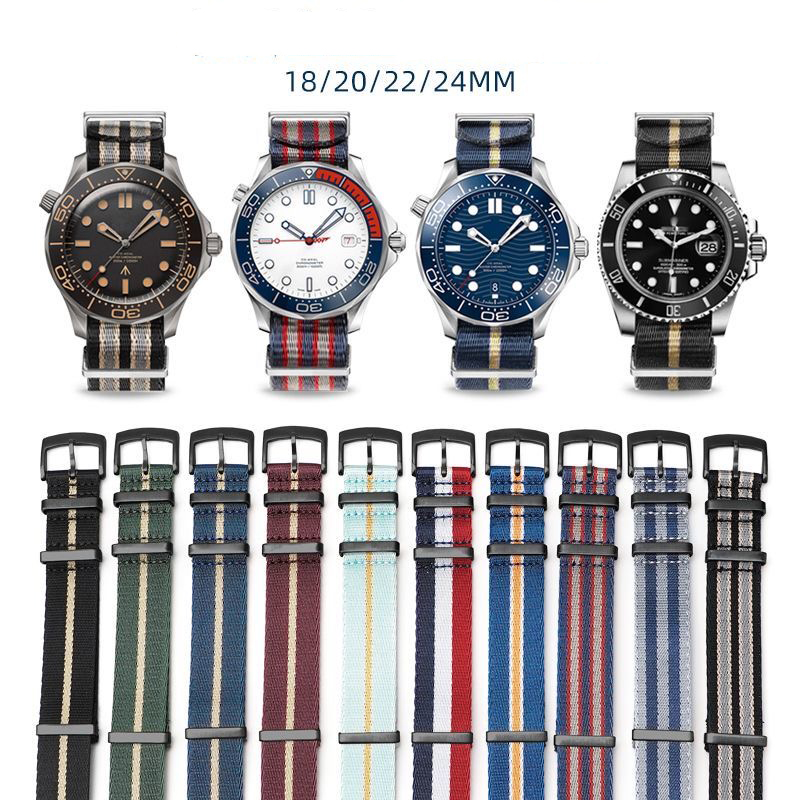 Nylon Nato Strap - Tali Jam Nilon Unggulan untuk OMEGA