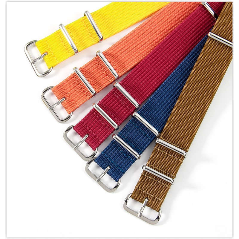 Nylon Nato Strap - 18 20 22Mm untuk Seiko Samsung