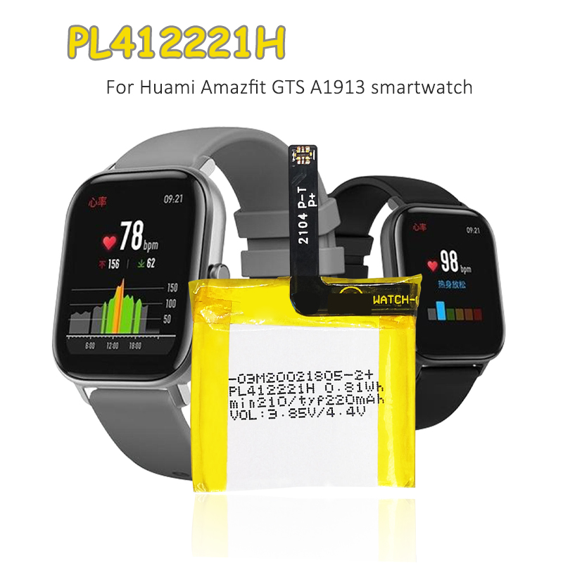 Smartwatch A1914 - Baterai PL412221H 220mAh 3.85V Pengganti Baterai