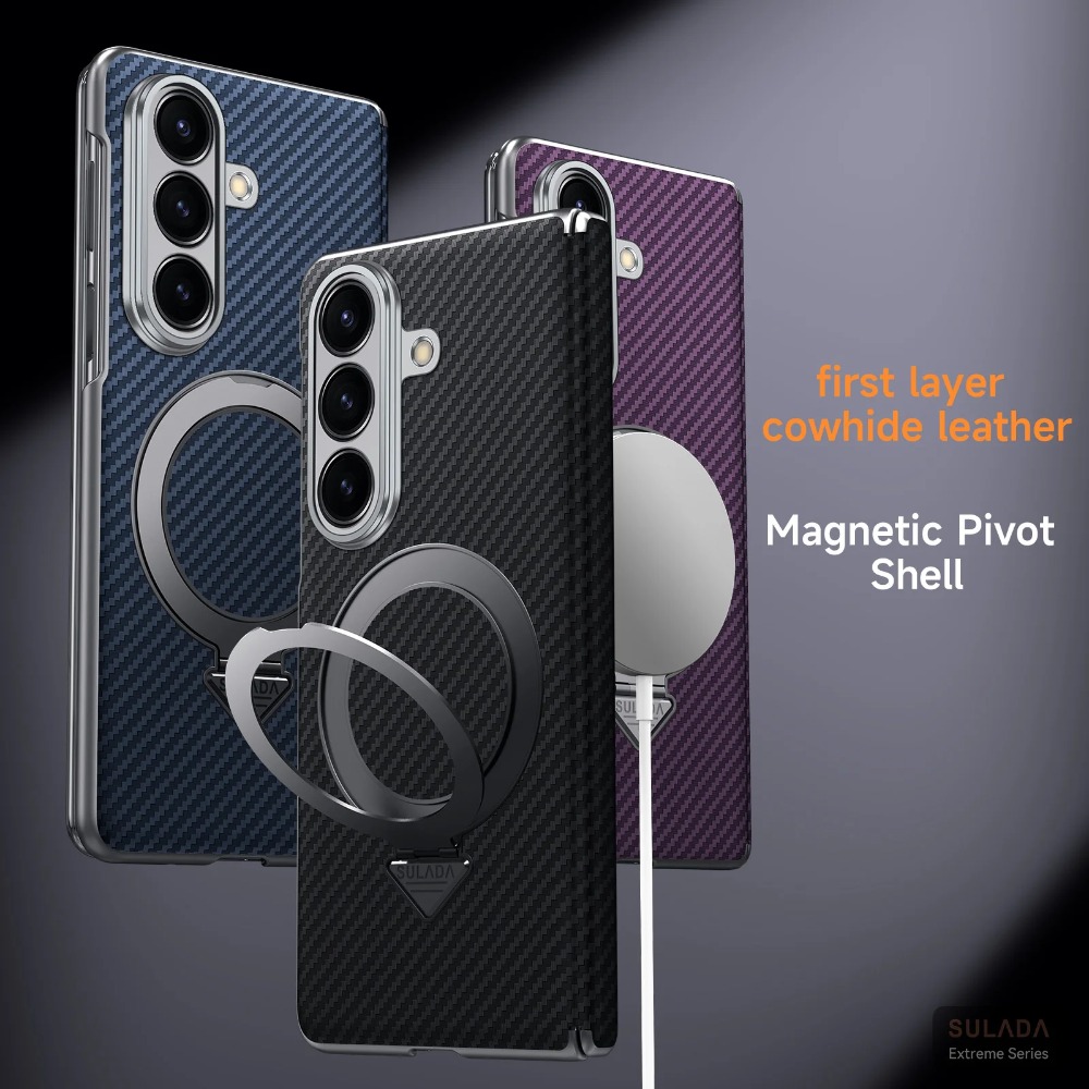 Magnetic Charging Stand - Casing Ponsel Dudukan Cincin Magnetik Serat