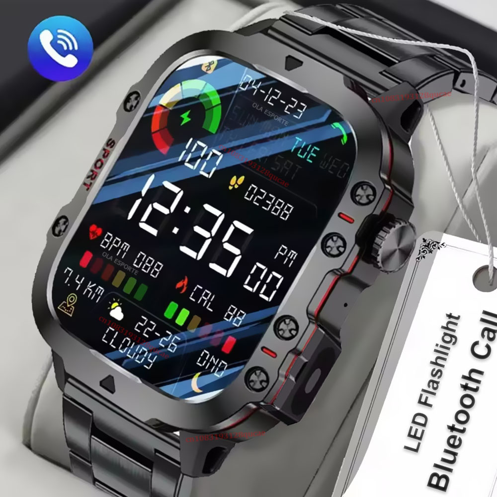 Smartwatch X12 - Jam Tangan Pintar Militer Baru 2026