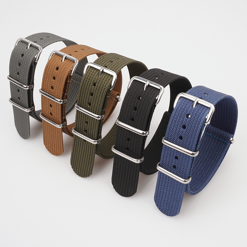 Nylon Nato Strap - Tali Nilon Bergaris untuk Pengganti Kain