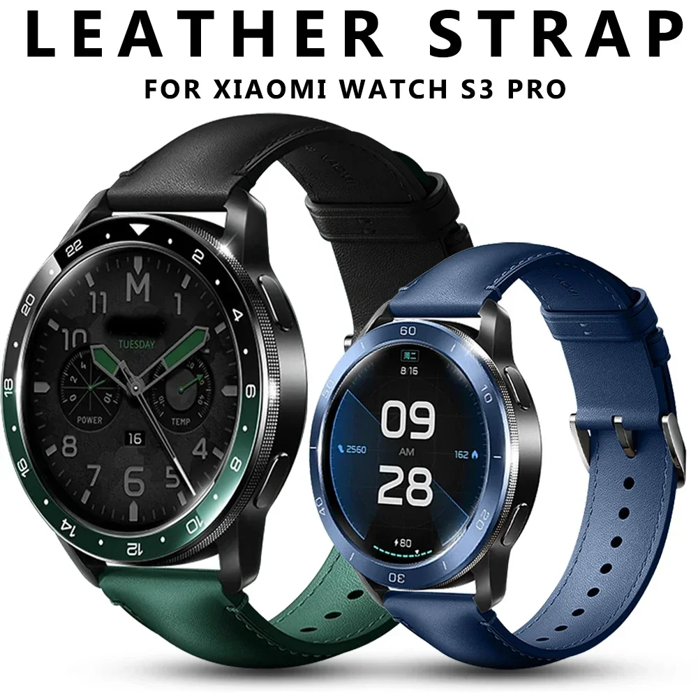Xiaomi Smartwatch S3 Accessories - Tali kulit asli 22MM untuk jam
