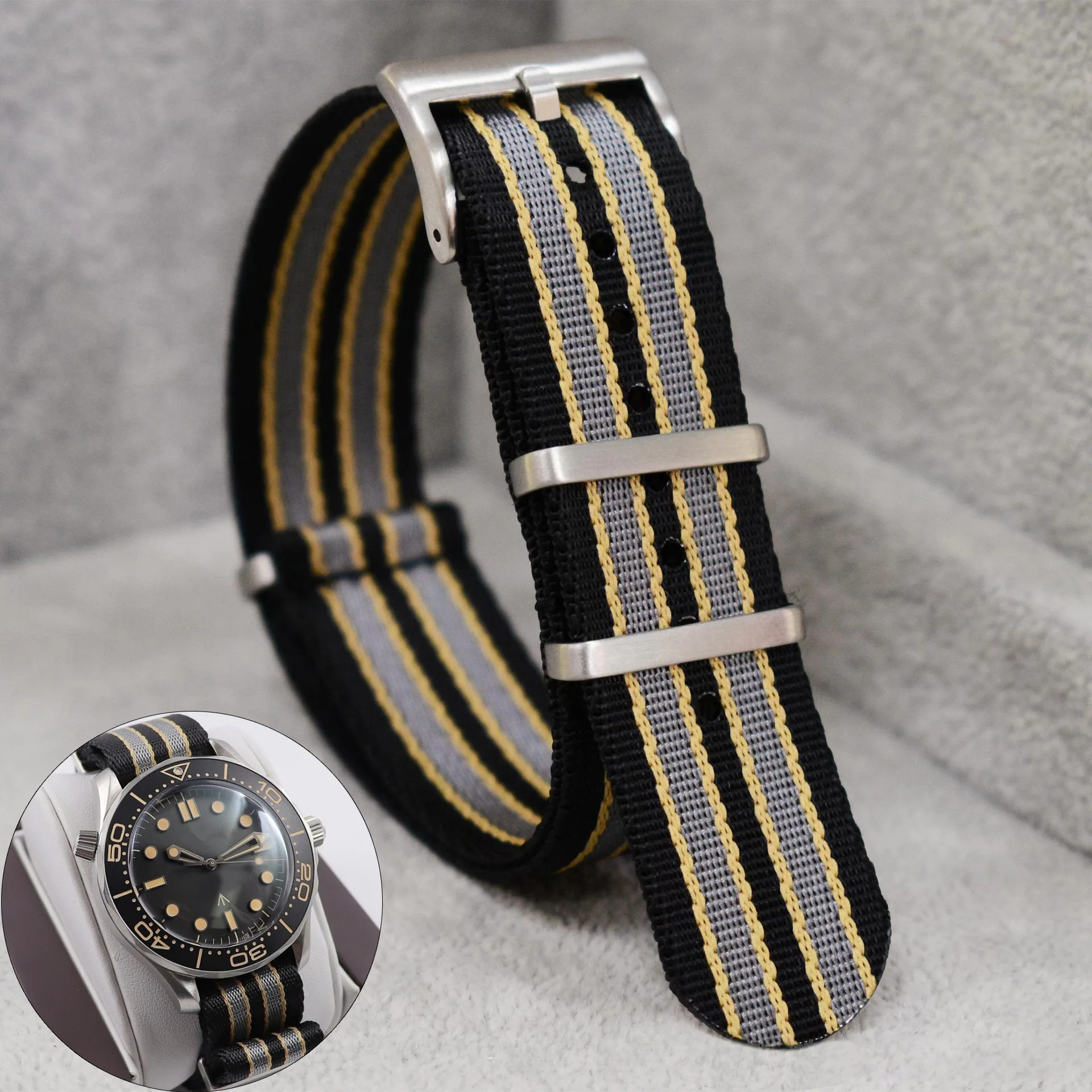 Nylon Nato Strap - Tali jam nilon untuk Rolex Premium,