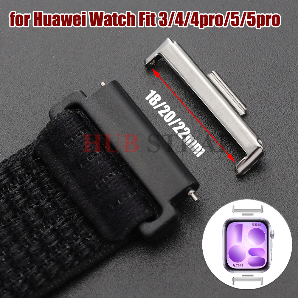 Huawei Smartwatch Accessories - Konektor Tali Logam Baja Tahan Karat