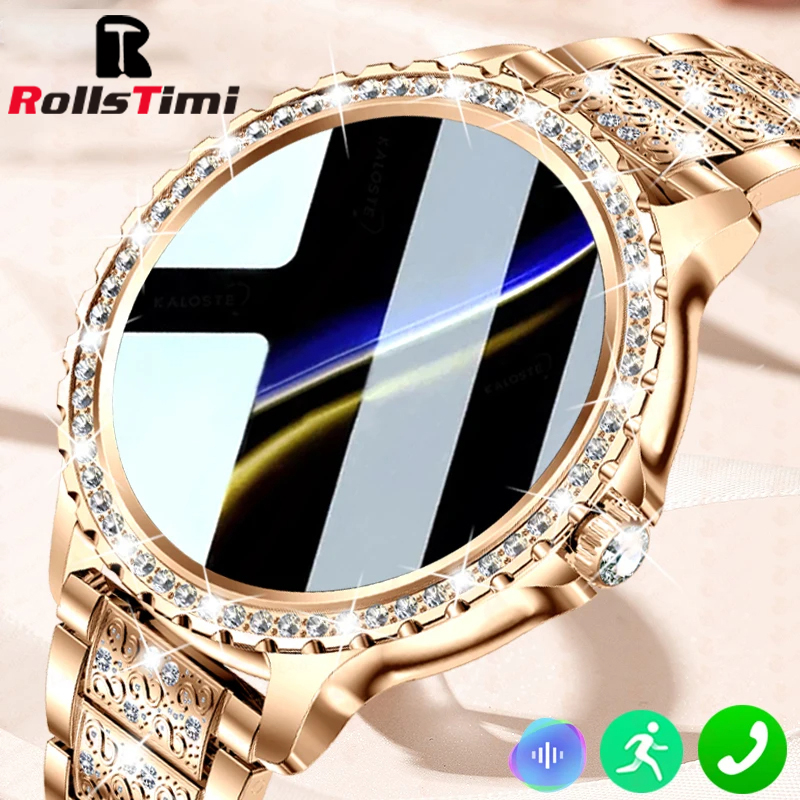 Smartwatch Faces - Jam tangan pintar wanita emas, arloji