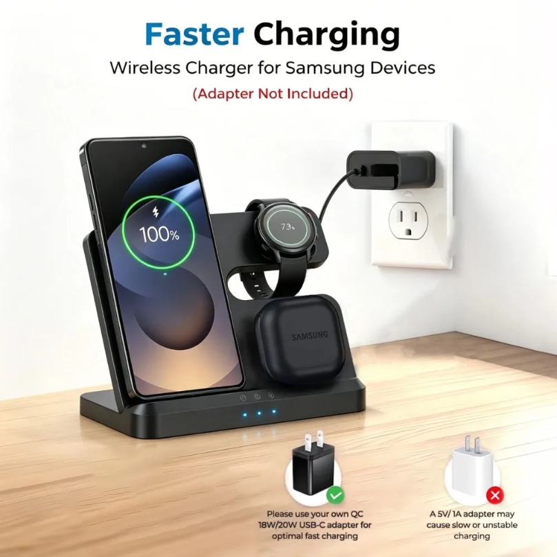 Pengisi Daya Nirkabel Cepat 3  - Wireless Charger Watch ulasan dan harga