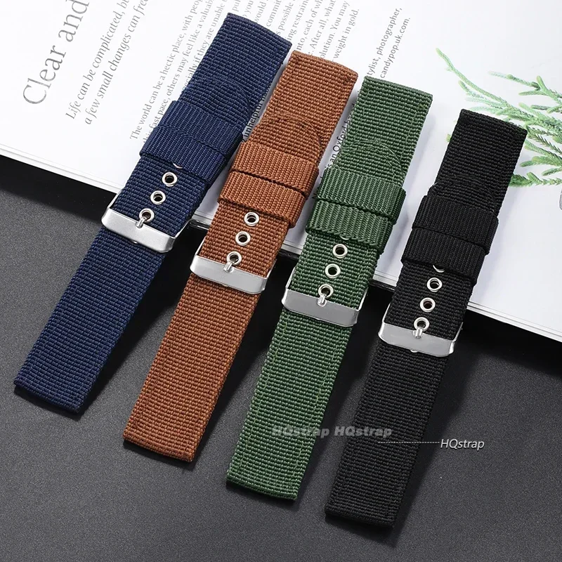 Tali Jam Nilon Coklat Hijau Hi - Nylon Nato Strap ulasan dan harga