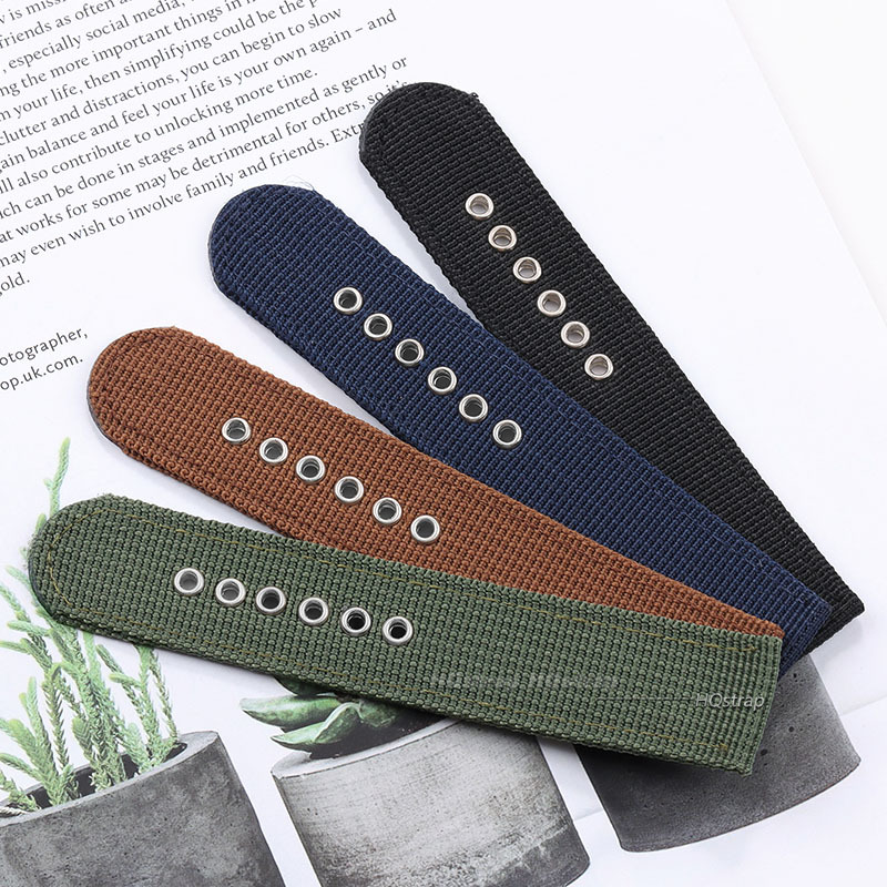 Tali Jam Nilon Coklat Hijau Hi - Nylon Nato Strap ulasan dan harga