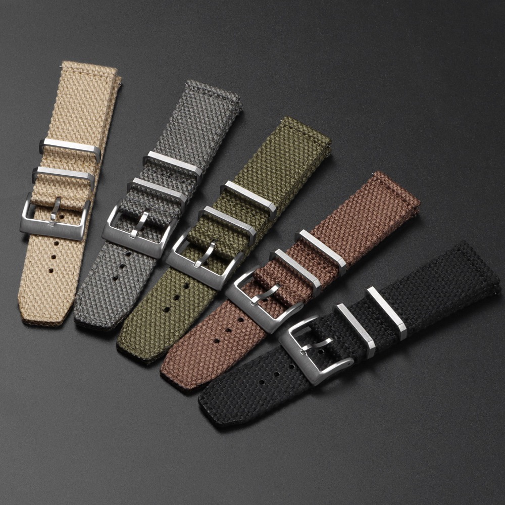 Tali jam nilon 20mm 22mm, kual - Nylon Nato Strap ulasan dan harga