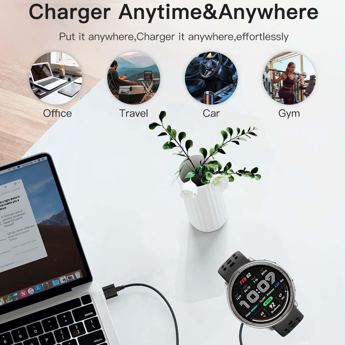 Basis Pengisian Daya untuk Jam - Amazfit Smartwatch Accessories ulasan dan harga