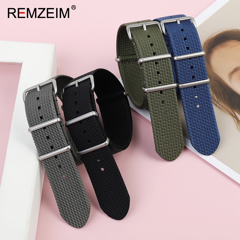 Tali jam nilon bergaris baru 1 - Nylon Nato Strap ulasan dan harga