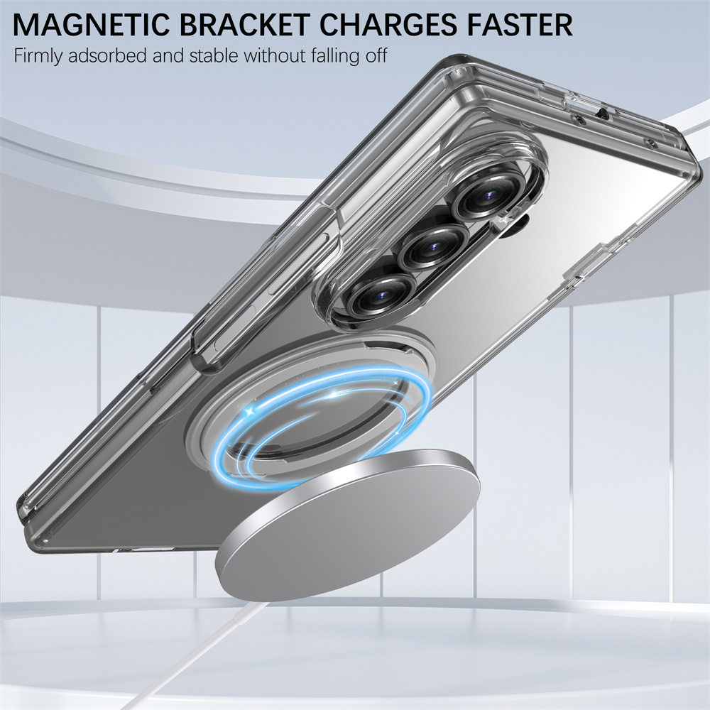 360 °   Casing Ponsel Tahan Gu - Magnetic Charging Stand ulasan dan harga
