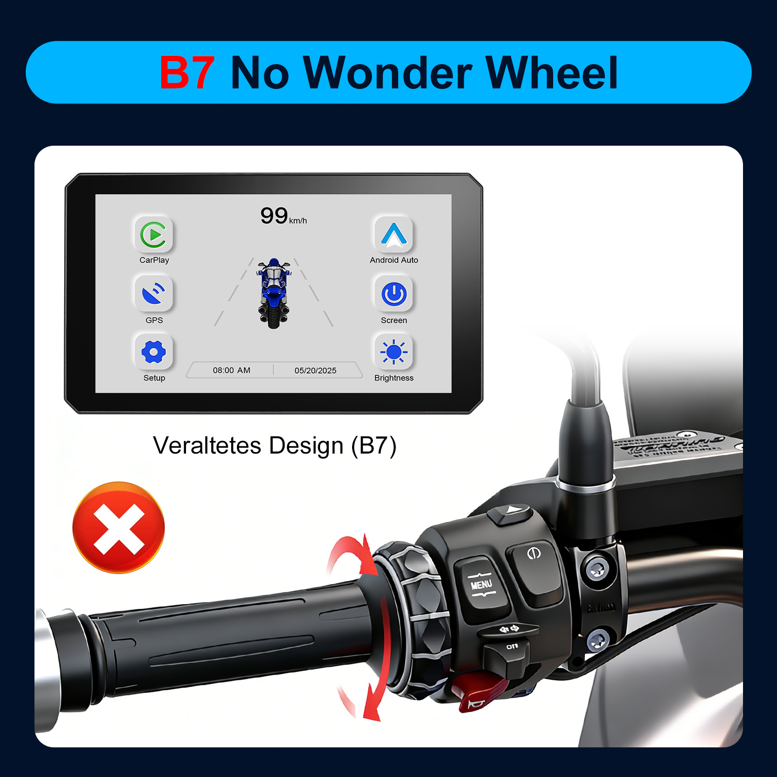 Carplay untuk BMW XR M1000 R12 - Smartwatch Universal ulasan dan harga