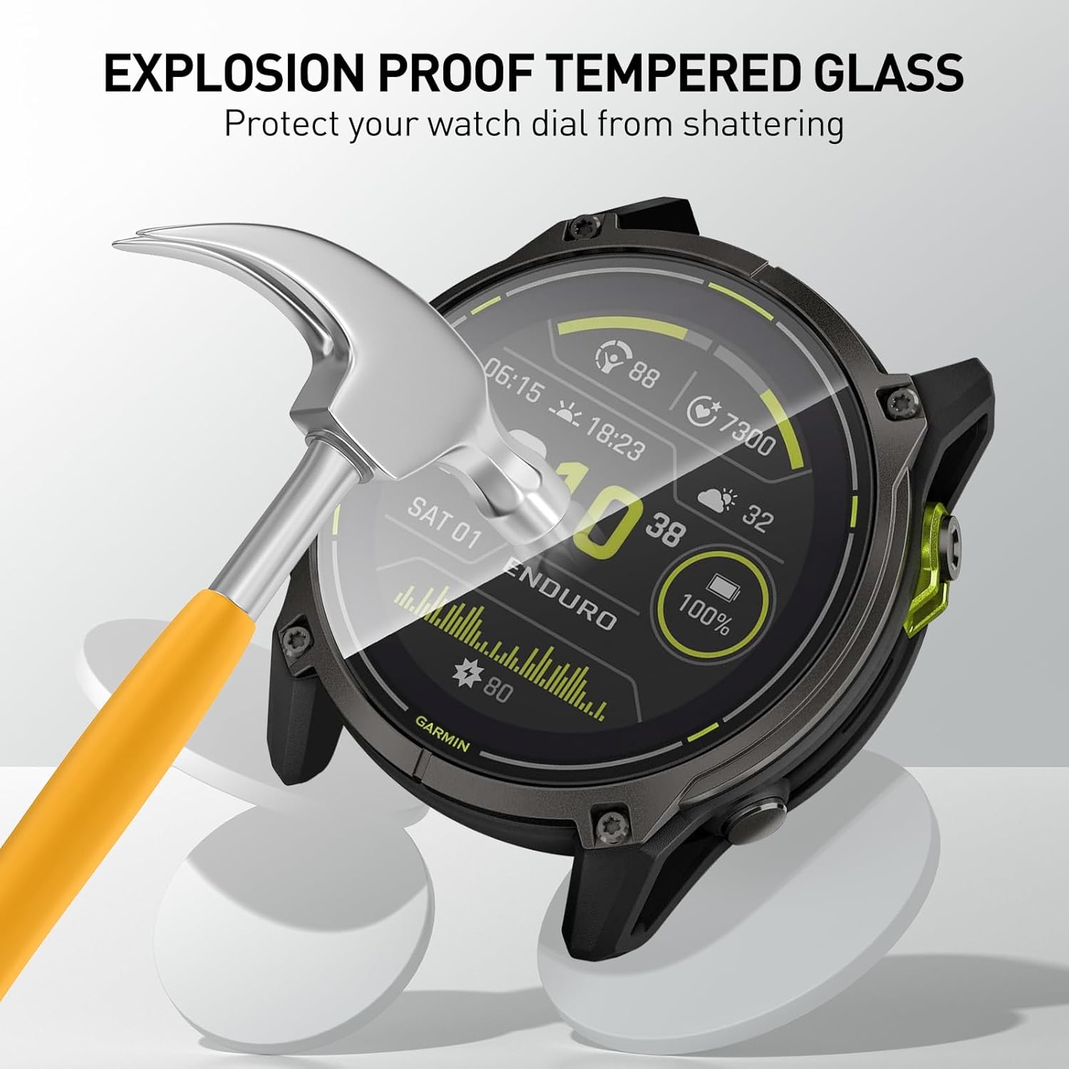 Film Kaca Tempered untuk Garmi - Watch Face Protector ulasan dan harga