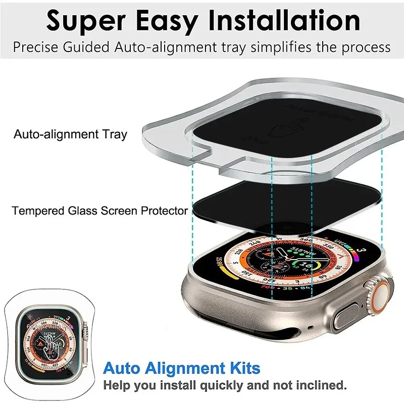 Kaca Tempered untuk Apple Watc - Watch Face Protector ulasan dan harga