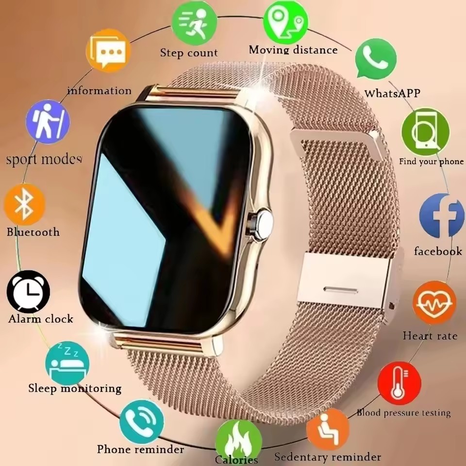 Jam tangan pintar Android IOS  - Smartwatch Instagram ulasan dan harga