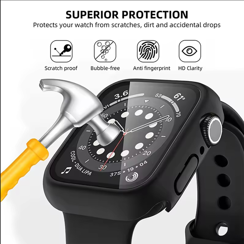 Kaca Tempered + Penutup untuk  - Watch Case Bumper ulasan dan harga