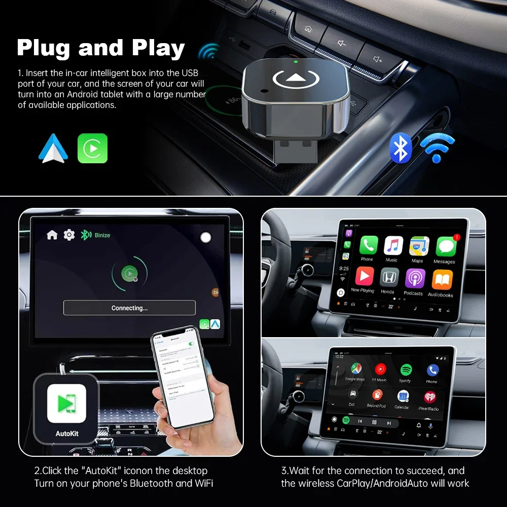 Adaptor CarPlay Nirkabel Baru  - Smartwatch Universal ulasan dan harga