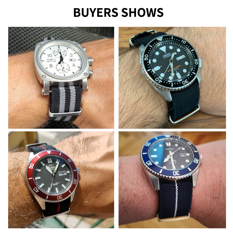 Tali jam tangan tentara Peranc - Nylon Nato Strap ulasan dan harga