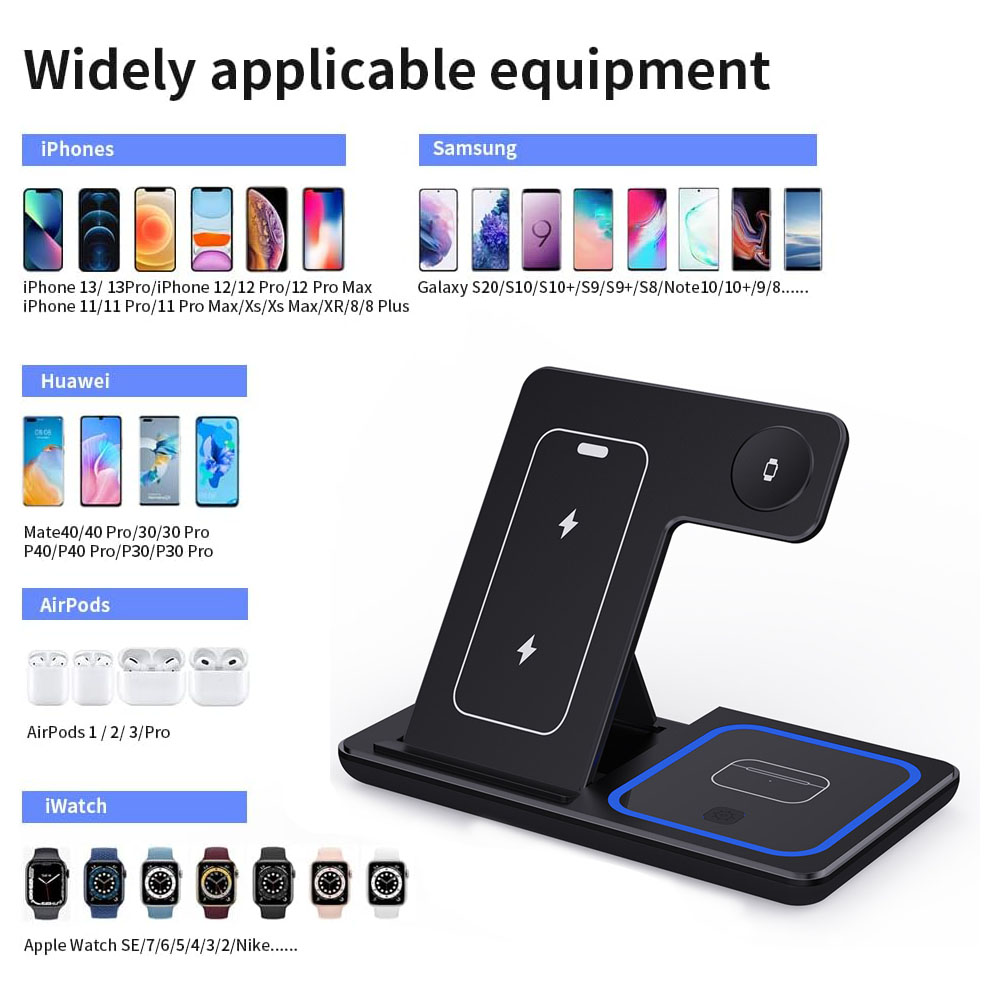15W 3 in 1 Pengisi Daya Nirkab - Wireless Charger Watch ulasan dan harga