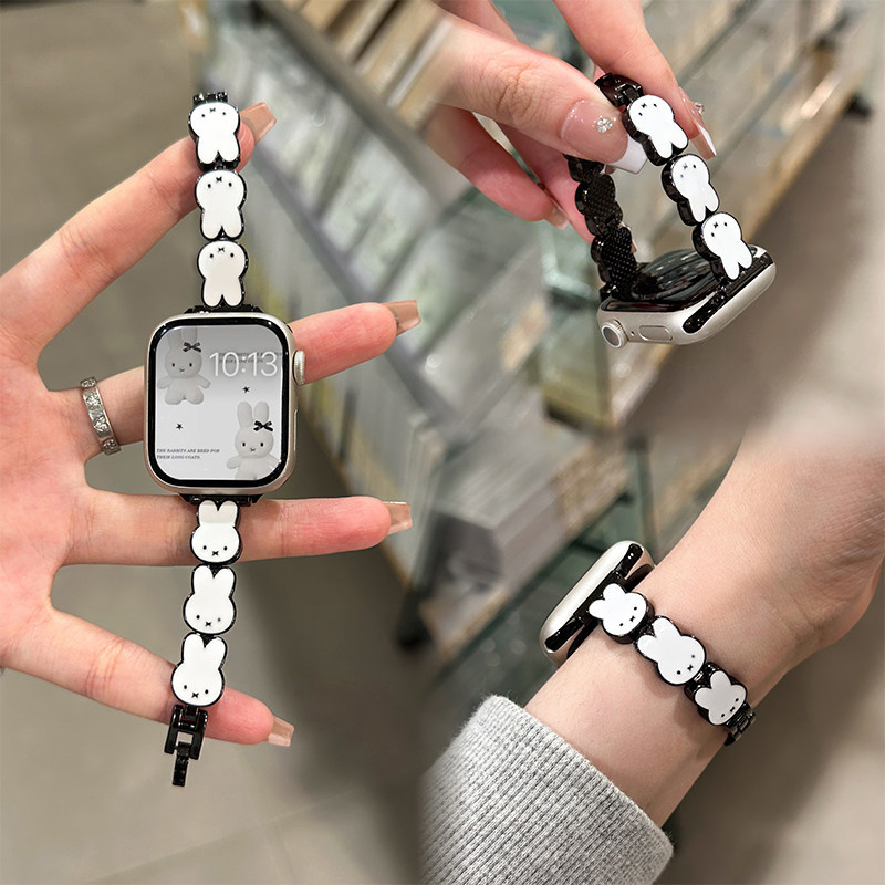 Tali Jam Tangan Kulit Kelinci  - Apple Smartwatch Accessories ulasan dan harga