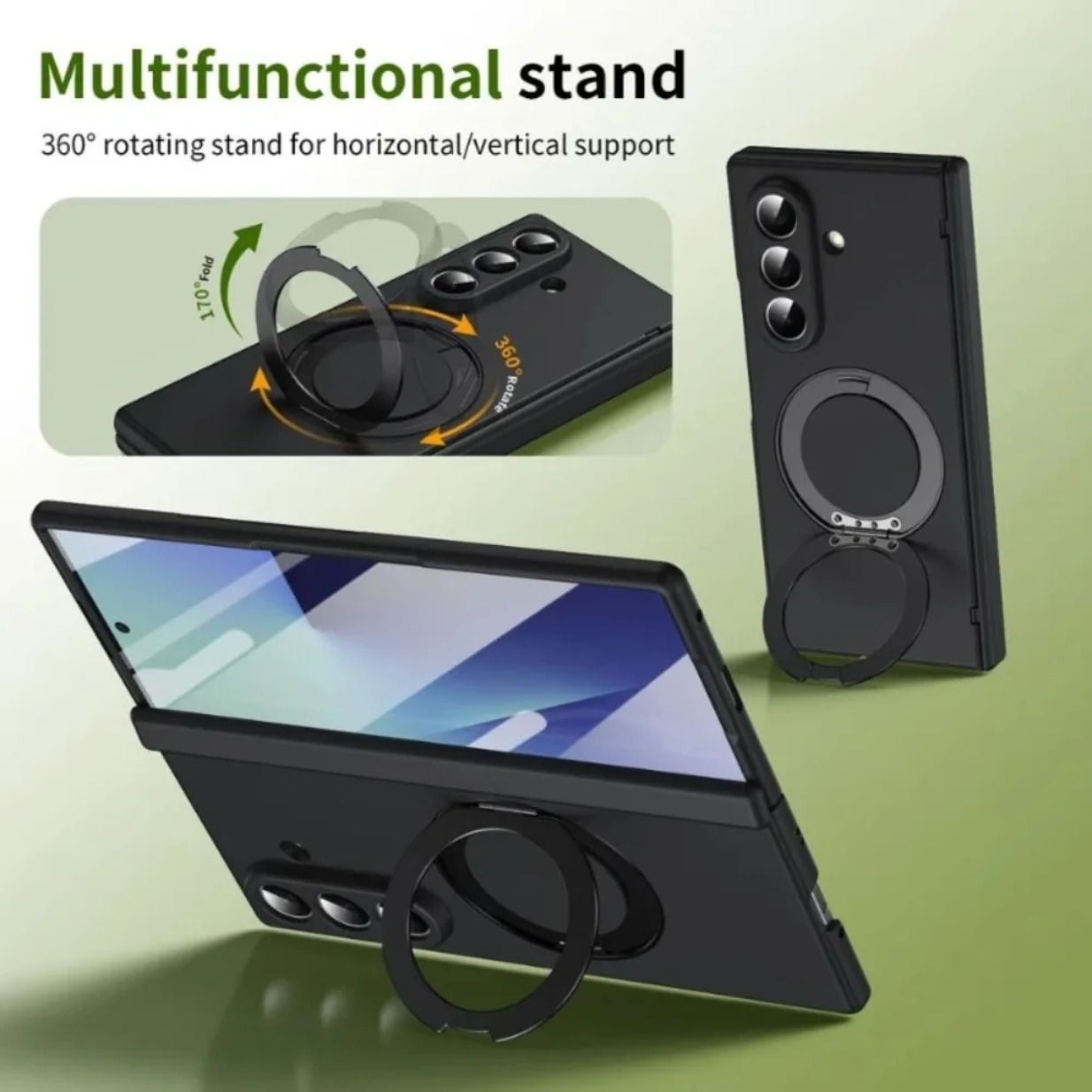 360 °   Casing Ponsel dengan P - Magnetic Charging Stand ulasan dan harga