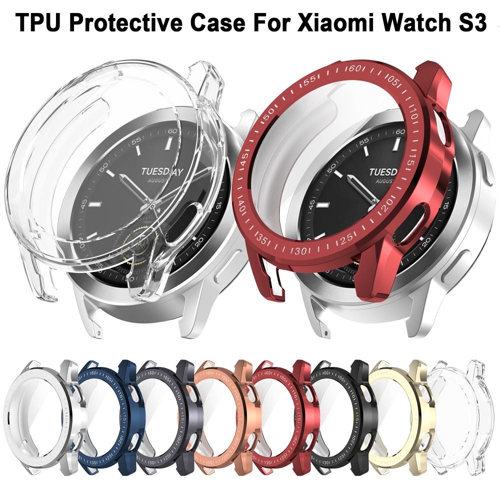 Casing TPU Full Cover Baru, Pe - Xiaomi Smartwatch S3 Accessories ulasan dan harga