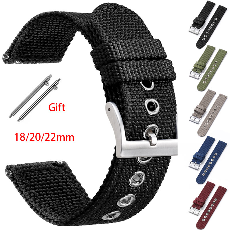Gelang jam tangan nilon 18mm 2 - Nylon Nato Strap ulasan dan harga