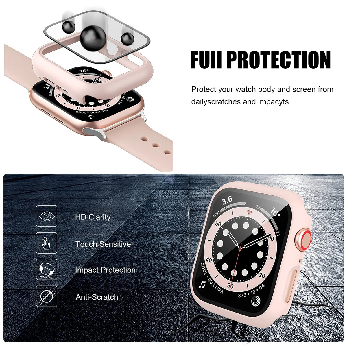 Kaca antigores + penutup untuk - Apple Smartwatch Accessories ulasan dan harga