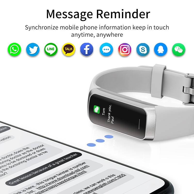 LIGE 1.1 Inci Amoled Monitor D - Smartwatch Instagram ulasan dan harga