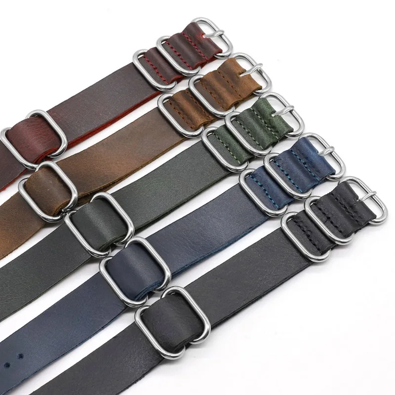 Tali jam Kulit Asli Vintage 18 - Nylon Nato Strap ulasan dan harga