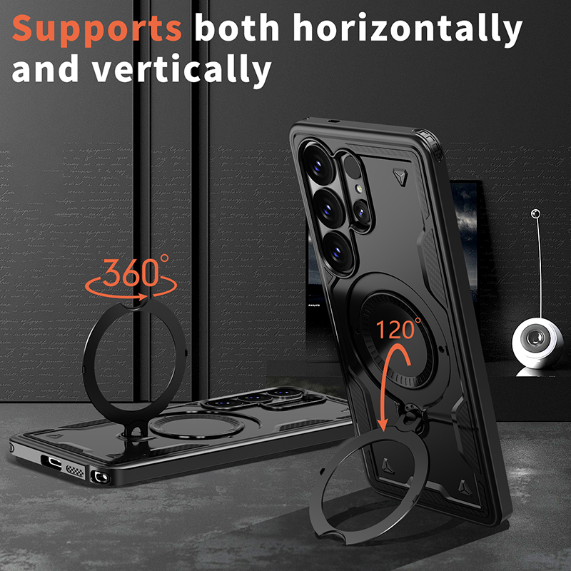 360 °   Casing Ponsel Anti Ben - Magnetic Charging Stand ulasan dan harga