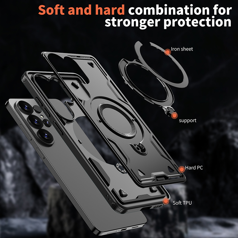 360 °   Casing Ponsel Anti Ben - Magnetic Charging Stand ulasan dan harga