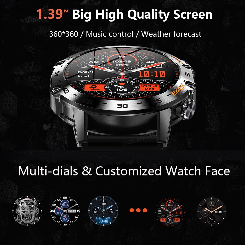 MEVADEN Steel 1.39 inci Jam Ta - Smartwatch Faces ulasan dan harga