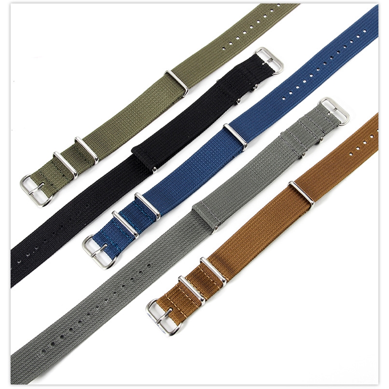 18 20 22Mm untuk Seiko Samsung - Nylon Nato Strap ulasan dan harga