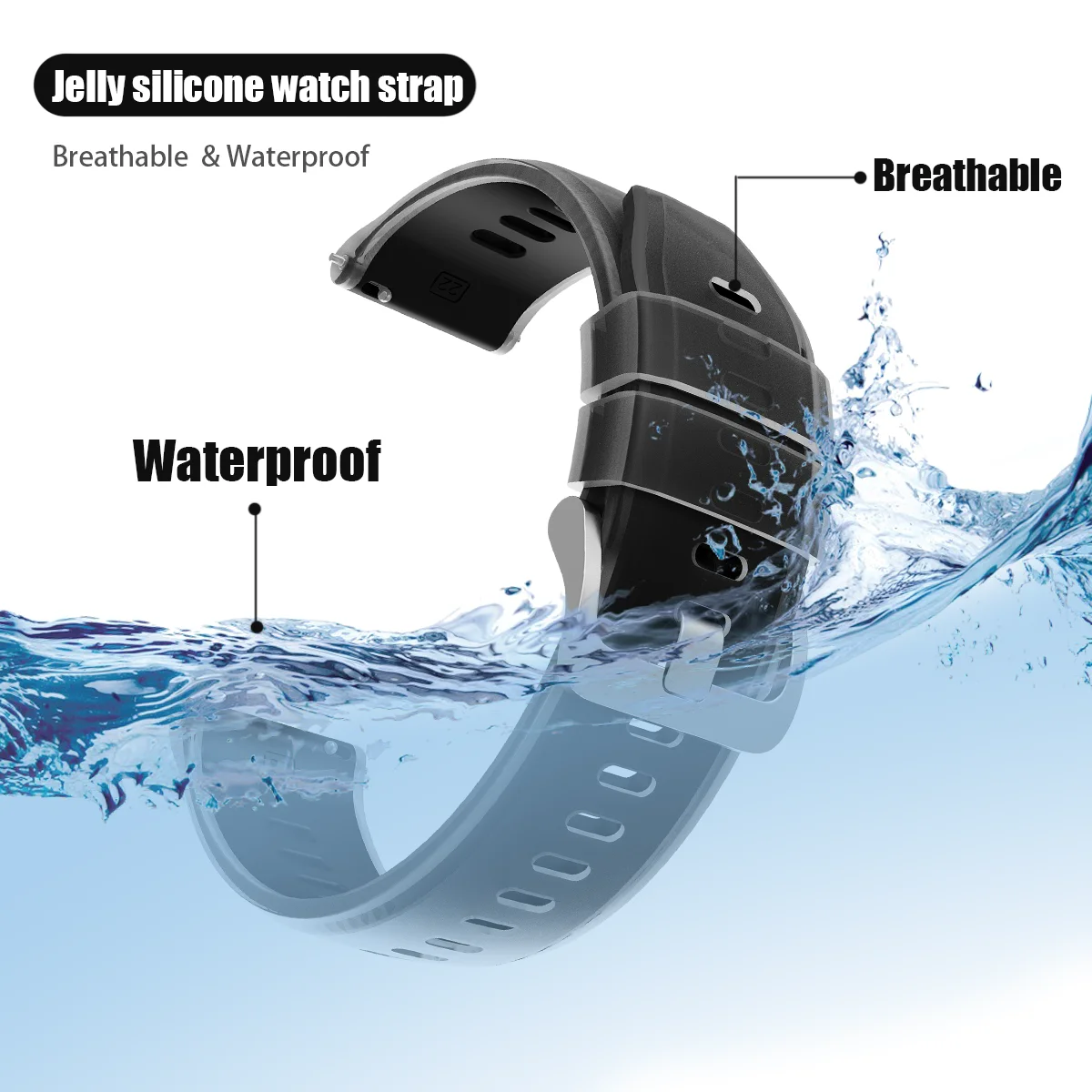 Tali Silikon Transparan untuk  - Xiaomi Smartwatch S3 Accessories ulasan dan harga