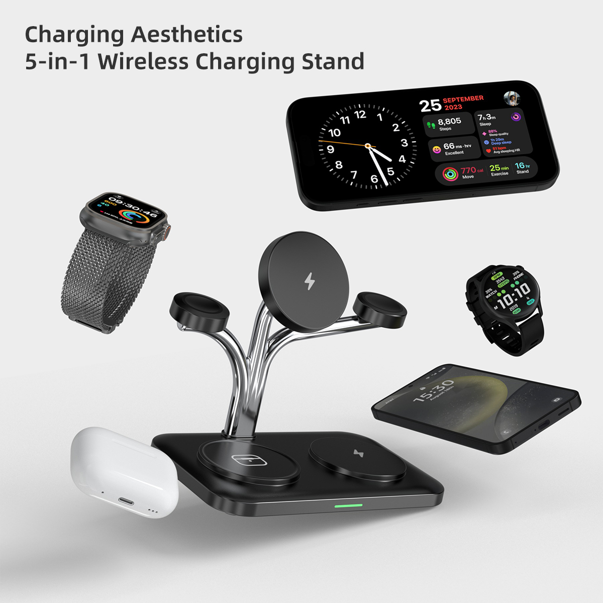 Pengisi Daya Nirkabel Magnetik - Wireless Charger Watch ulasan dan harga