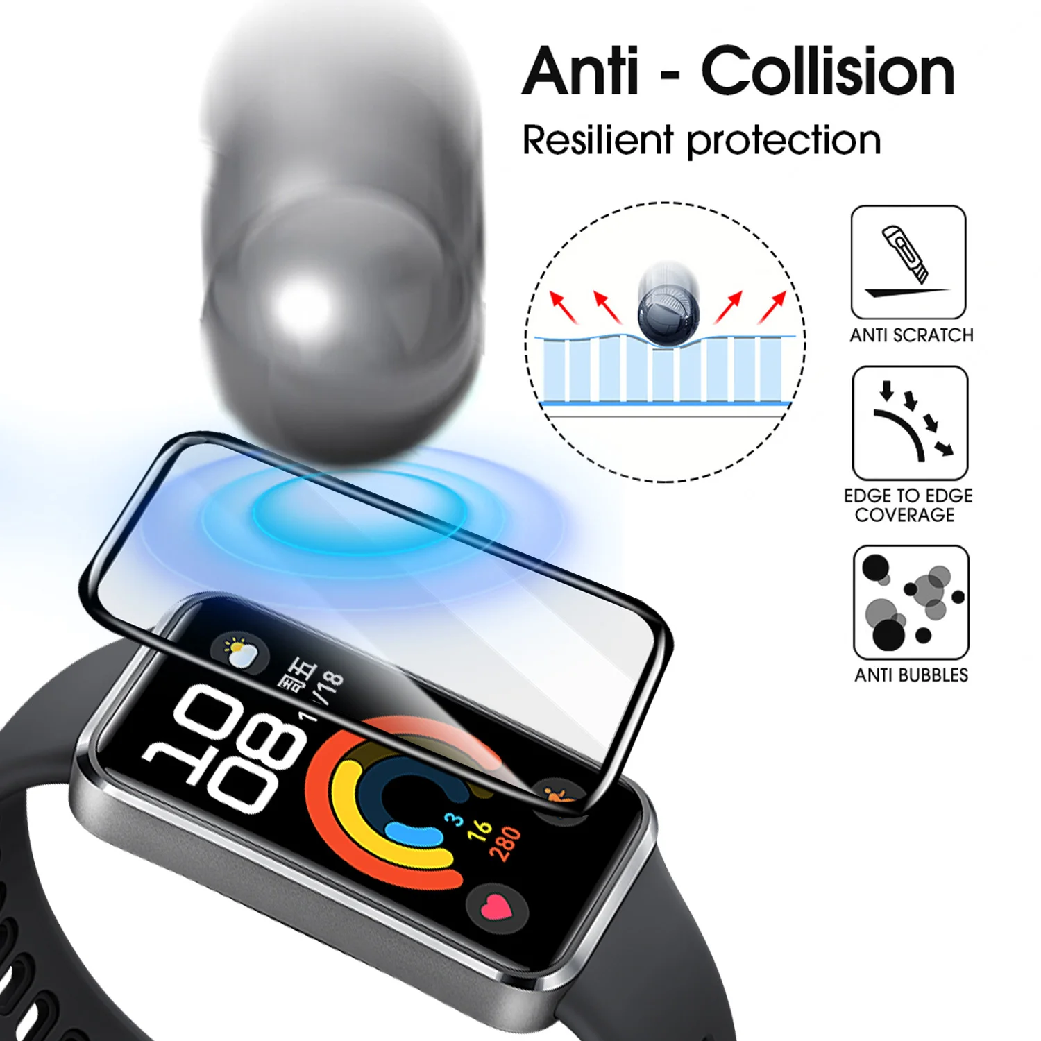 Pelindung Layar Fleksibel untu - Huawei Smartwatch Accessories ulasan dan harga