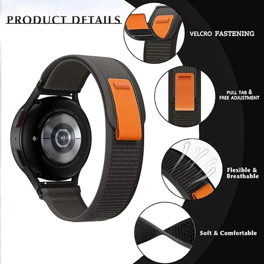 Tali jam tangan nilon 22mm, ge - Xiaomi Smartwatch S3 Accessories ulasan dan harga