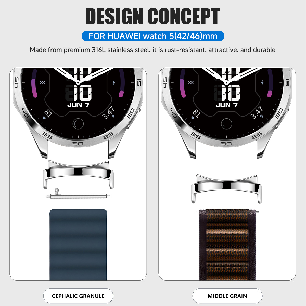 2 Buah Adaptor untuk Jam Tanga - Huawei Smartwatch Accessories ulasan dan harga